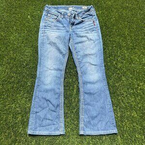 Women’s Lola Flared Bootcut Silver Denim Jeans